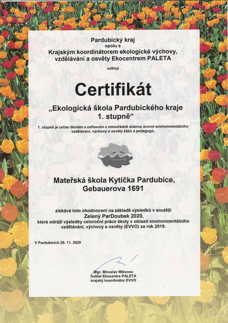 certifikat ekoskola