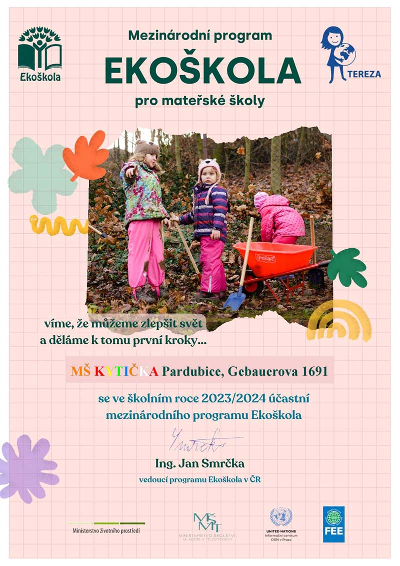 certifikat ekoskola zapojeni 23 24